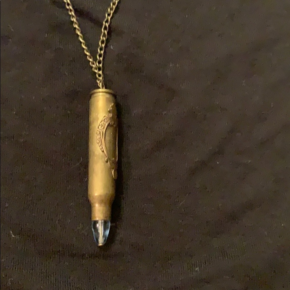 Bullet casing necklace